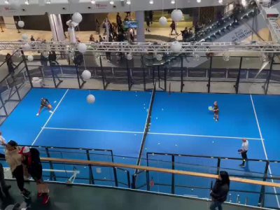 A short game from the event by Game4Padel in London